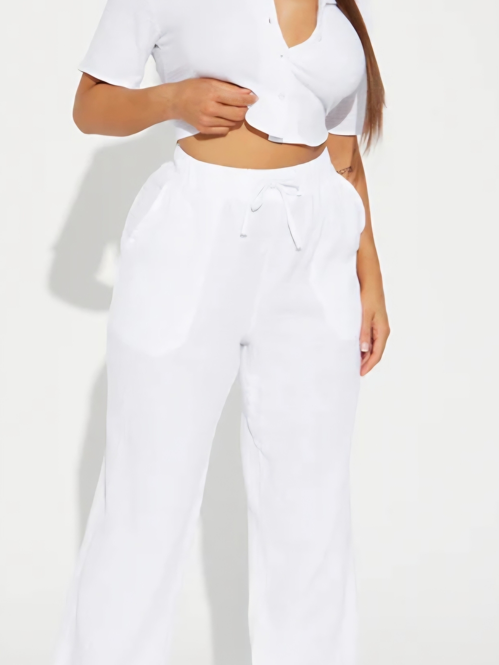 Drawstring Pants Set - Picture 3 of 4